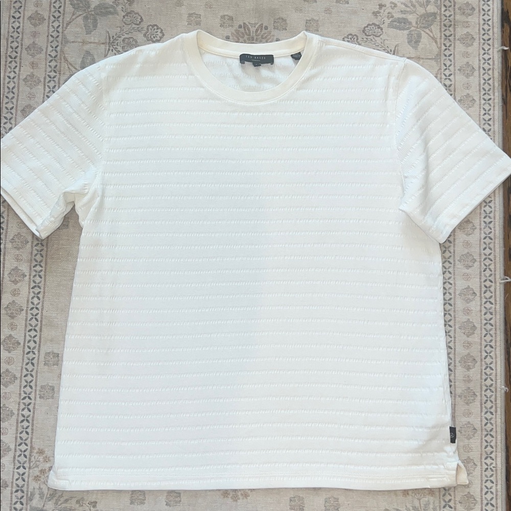 Ted Baker London Ivory Textured Tee